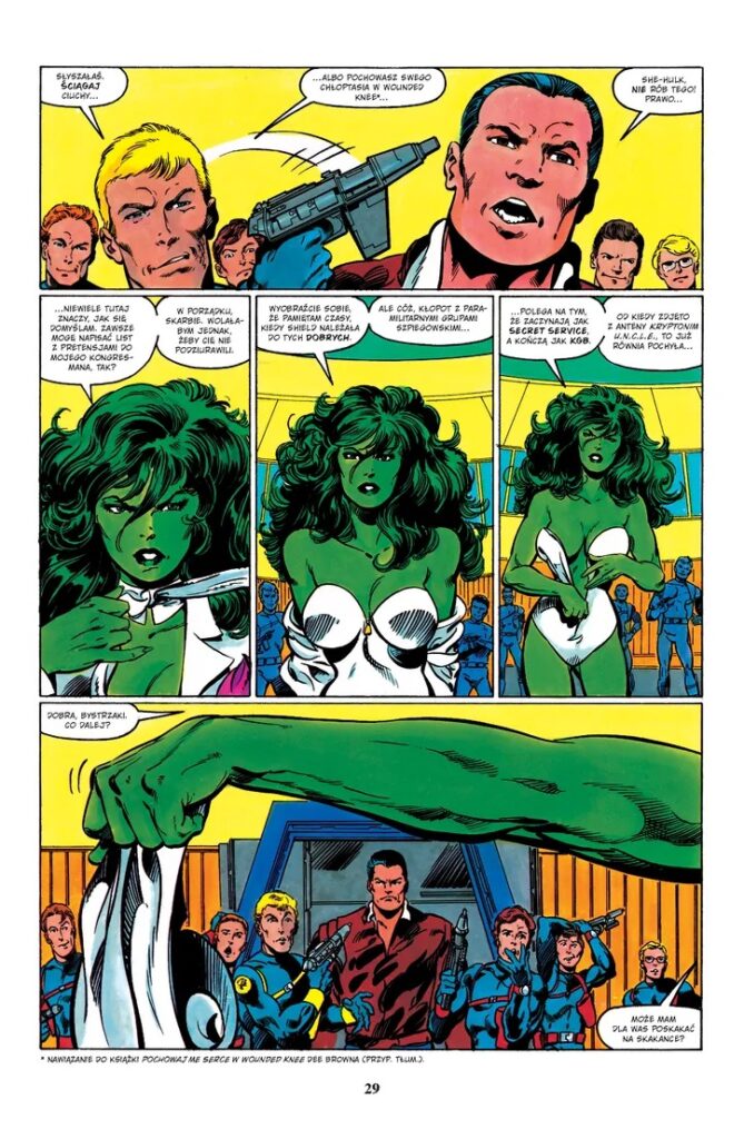 She-hulk zdejmuje ubranie