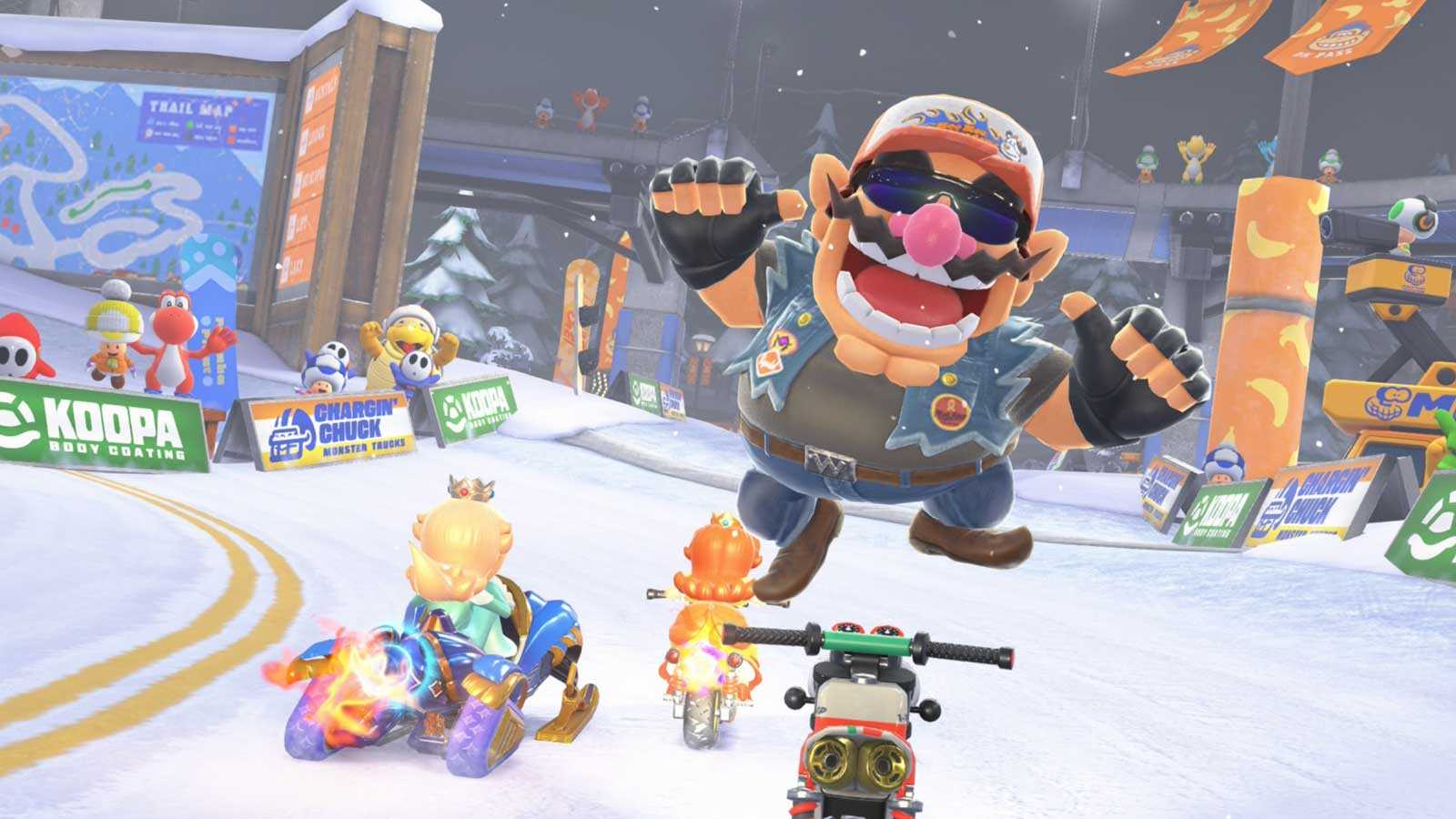 screenshot z gry mario kart world
