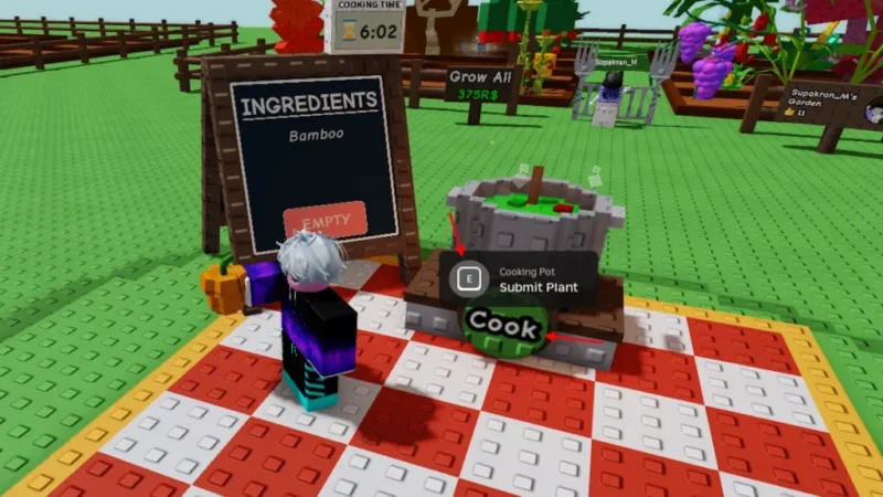 Roblox Grow a Garden – wszystkie przepisy w wydarzeniu Trading and Cooking