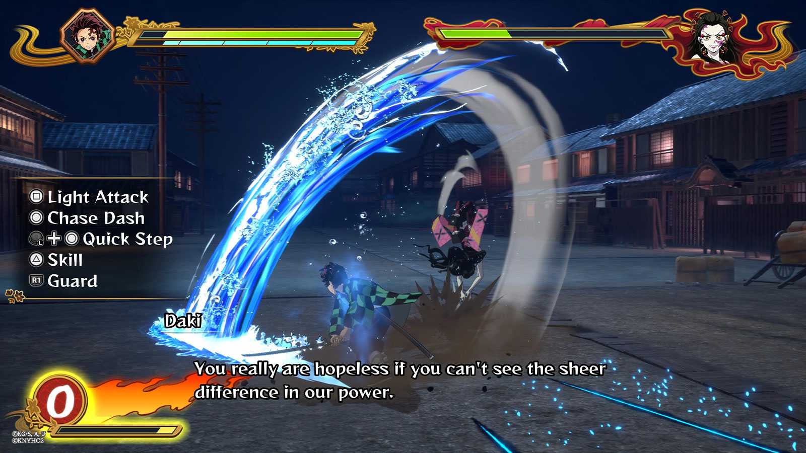 screen z gry demon slayer the Hirokami chronicles 2
