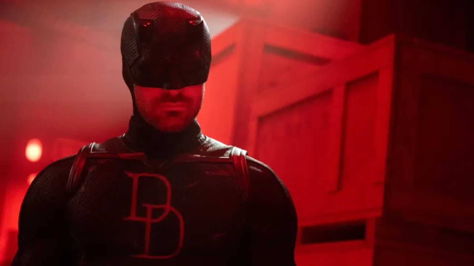 Grafika przedstawiająca postać Daredevila z serialu Daredevil: Odrodzenei