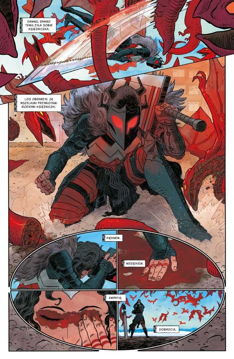Strona z komiksu Absolute Wonder Woman. Ostatnia Amazonka. Tom 1