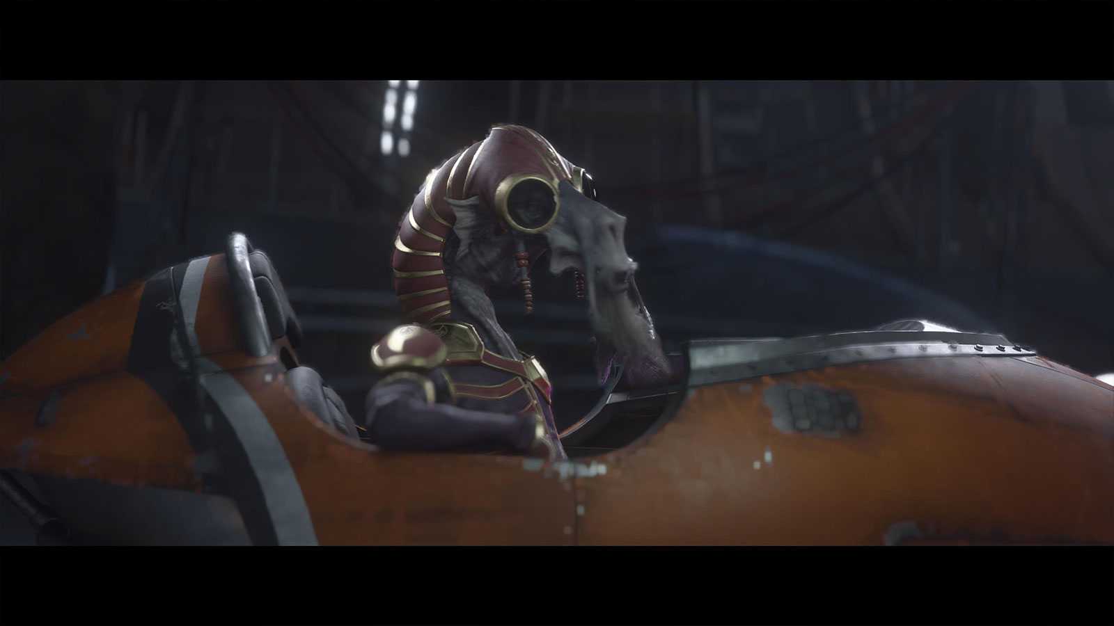 screenshot z gry Star Wars galactic racer